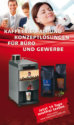 Kaffeevielfalt und Konzeptlsungen fr Bro und Gewerbe